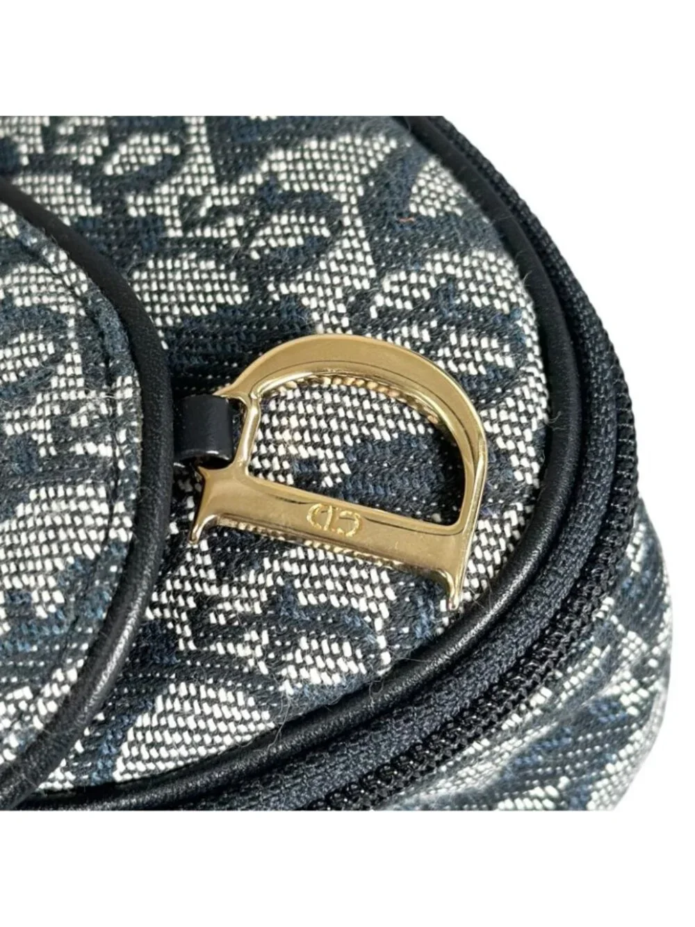 Dior Trotter Saddle Pouch Canvas Navy